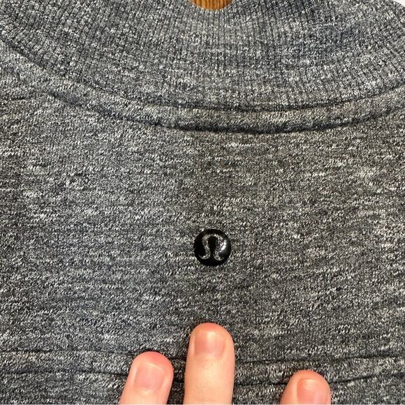 Lululemon Pleat To Street Bomber Jacket in Heathered Snow Slub Coal Size 6 - Picture 6 of 9